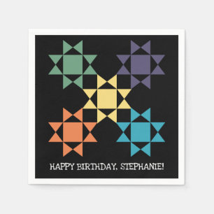 Serviette En Papier Blocs de courtepointe Amish Quilt Personnalisé Thè
