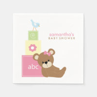 Blocs de jouets mignons à l'ours et à l'alphabet