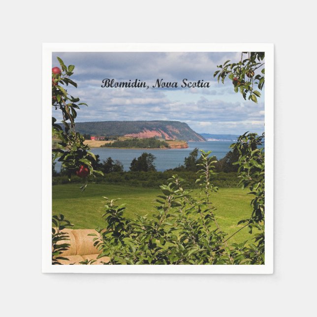 Serviette En Papier Blomidin, Nouvelle-Écosse, Canada (Devant)