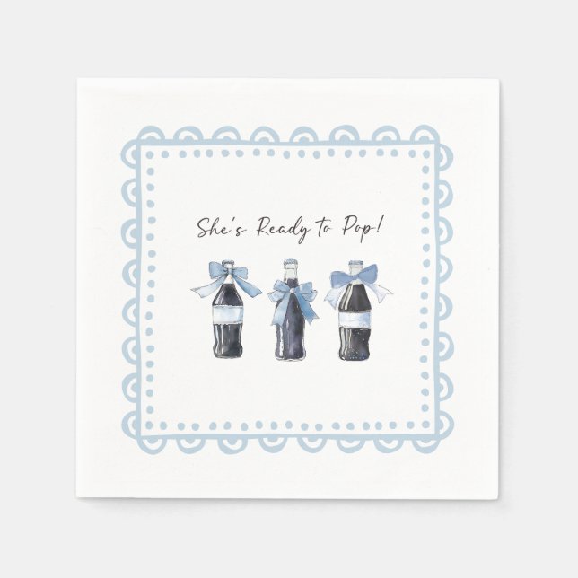 Serviette En Papier Blue Baby Soda Ready to POP  (Devant)