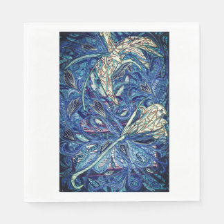 Serviette En Papier Blue cake