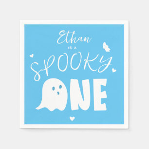 Serviette En Papier Blue Éffrayant One Ghost Boys premier anniversaire