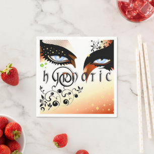 Serviette En Papier Blue Eyes Mode maquiller