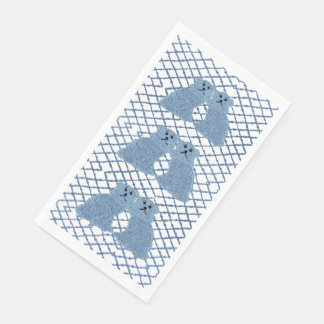 Serviette En Papier Blue Ginger Jars Staffordshire Chiens Papier Invit