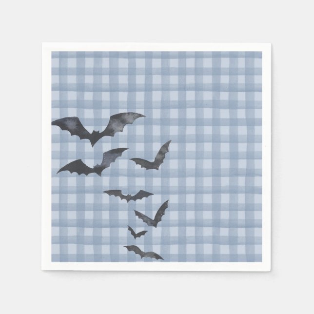 Serviette En Papier Blue Pastel Little Boo Ghost Birthday Dessert (Devant)