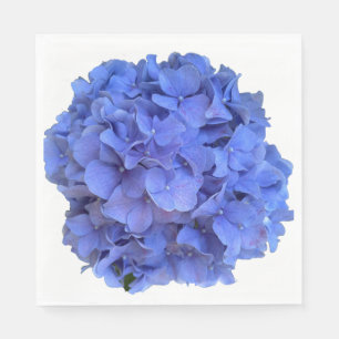 Serviette En Papier Blue periwinkel élégantes hydrangées florales