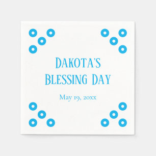 Serviette En Papier Blue Polka-dot, événement spécial