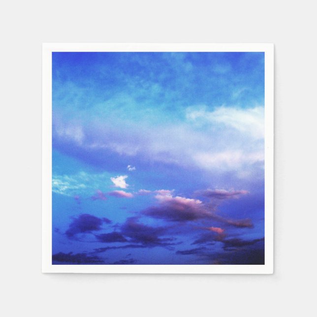 Serviette En Papier Blue Sky Paysage Photographie Art (Devant)
