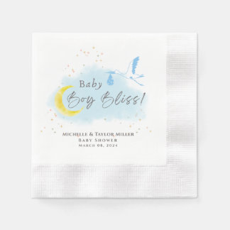 Serviette En Papier Blue Starlit Baby Boy Bliss Stores Livraison spéci