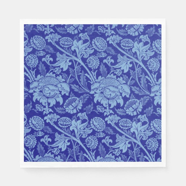 Serviette En Papier Blue Wey par William Morris (Devant)