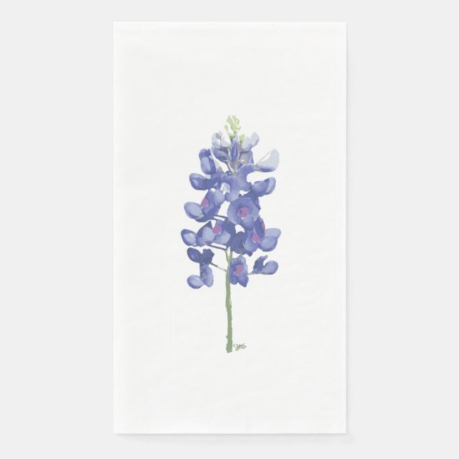 Serviette En Papier Bluebonnet à fleurs sauvages du Texas (Devant)