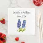 Bluebonnets Texas fleurs aquarelle Mariage Floral