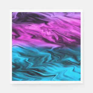 Serviette En Papier Blurred arrière - plan à la mode pourpre et bleu