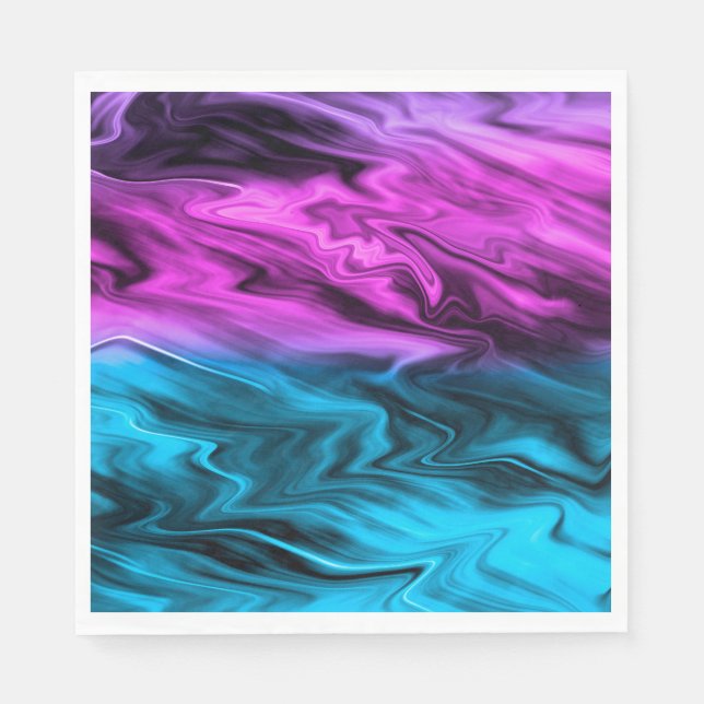 Serviette En Papier Blurred arrière - plan à la mode pourpre et bleu (Devant)