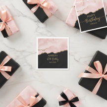 Blush Champagne Or Pailleté Aquarelle Abstraite