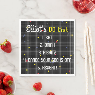 Serviette En Papier BM Bat Bar Mitzvah Jeu sur