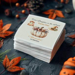 Serviette En Papier Boho Arc-en-ciel Éffrayant premier anniversaire