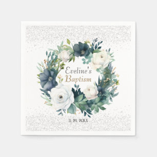 Serviette En Papier Boho Chic Floral Girls Baptême