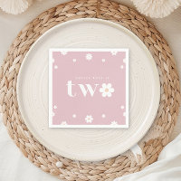 Boho Daisy Deuxième anniversaire Napkin