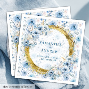 Serviette En Papier Boho Lumière Parties scintillant or Mariage Napkin