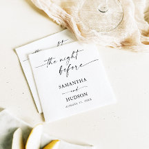 Boho Minimaliste Mariage Cocktail Papier