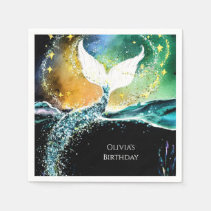 Serviette En Papier Boho Ocean Mermaid Anniversaire