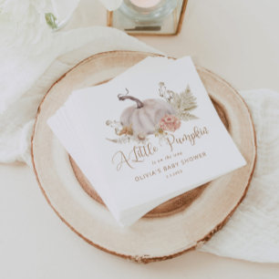 Serviette En Papier Boho pampas herbe petits serviettes citrouilles