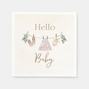 Serviette En Papier Boho rose Fille Vêtements bébé