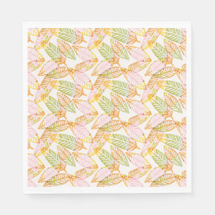 Serviette En Papier Boho Safari Jungle Feuilles Enfants Ado Jour d'ann