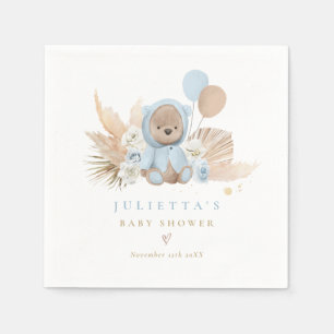 Serviette En Papier Boho Teddy Bear Décorations Baby showers