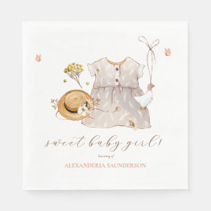 Serviette En Papier Boho Vêtements Vintages robe bébé fille