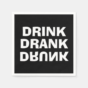 Serviette En Papier Boire boire un verre boire un message ivre à la f