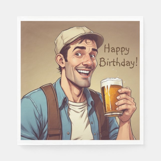 Serviette En Papier Boire de bière (Devant)