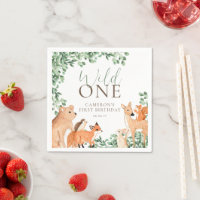 Bois Animaux Blanc Sauvage Un premier anniversaire