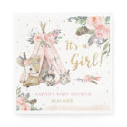 Bois Animaux Boho Baby shower de filles tribales B