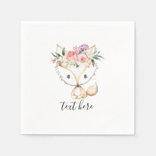 Serviette En Papier bois de renard, mignon