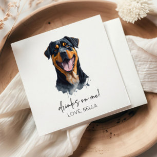 Serviette En Papier Bois Sur Moi ! Mariage de chien Rottweiler
