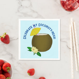 Serviette En Papier Boisson tropicale à la noix de coco