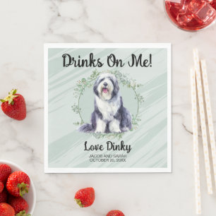 Serviette En Papier Boissons aux frais de la maison ! Vieux chien de b