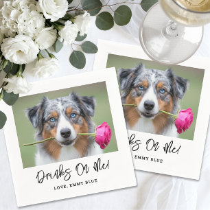 Serviette En Papier Boissons Offertes par Moi Photo de Chien de Compag