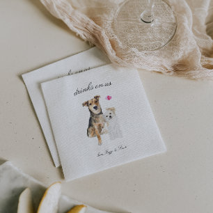 Serviette En Papier Boissons Offertes Serviettes de mariage pour chi