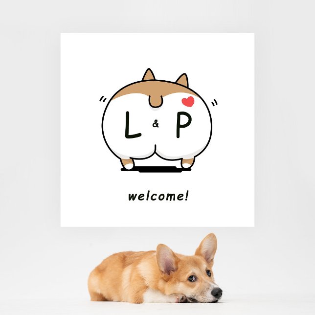 Serviette En Papier Boissons sur la serviette Corgi (Créateur téléchargé)