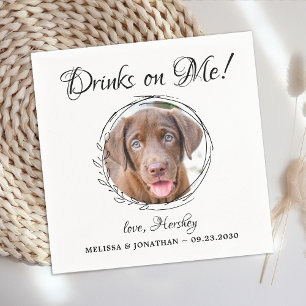 Serviette En Papier Boissons sur moi Personnalisé Animaux de compagnie