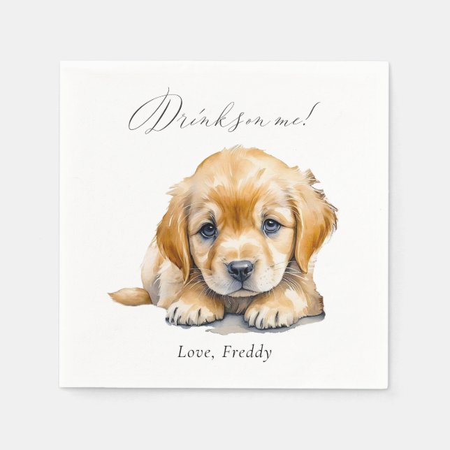 Serviette En Papier Boissons sur moi Simple mignonne Photo amusant Mar (Devant)