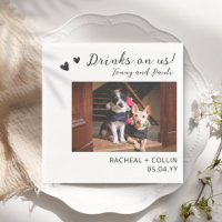 Boissons sur nous Pet Cat Chien Photo Réception Co