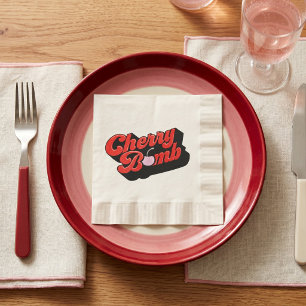 Serviette En Papier Bombe cerise