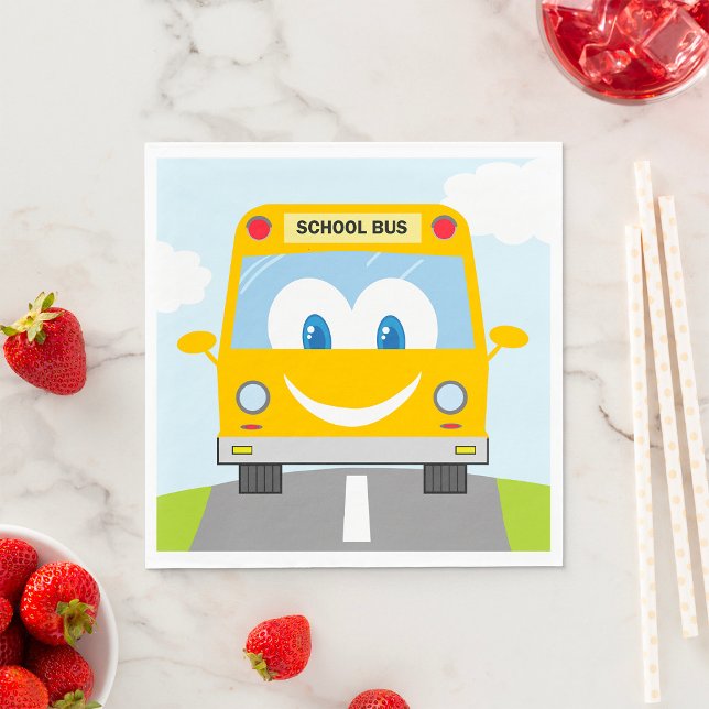 Serviette En Papier Bon bus scolaire (Créateur téléchargé)