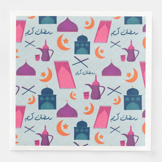 Serviette En Papier Bon Motif du Ramadan (Devant)