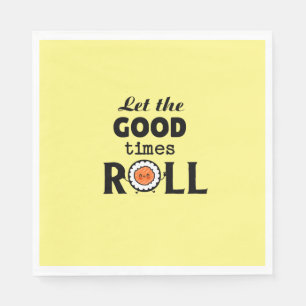 Serviette En Papier Bon temps rouler kawaii sushi