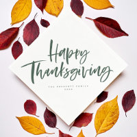 Bon thanksgiving chasseur de pinceau vert